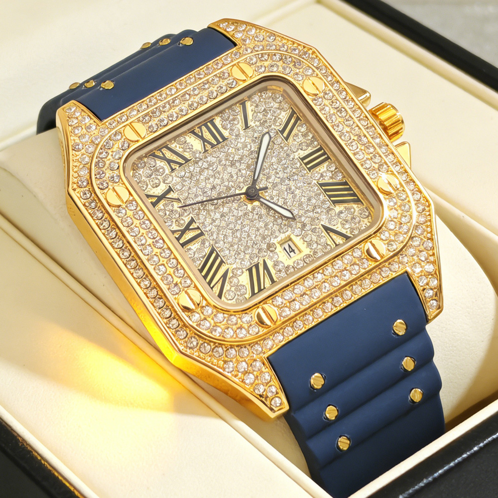 Luxury Watch Iceberg - Sıcak Moda Kare Tam Elmas Kuvars