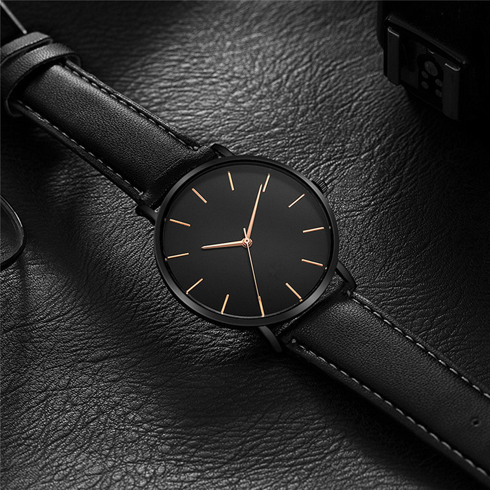 Luxury Watch Investment - Basit Stil Analog Kuvars Erkek Saat