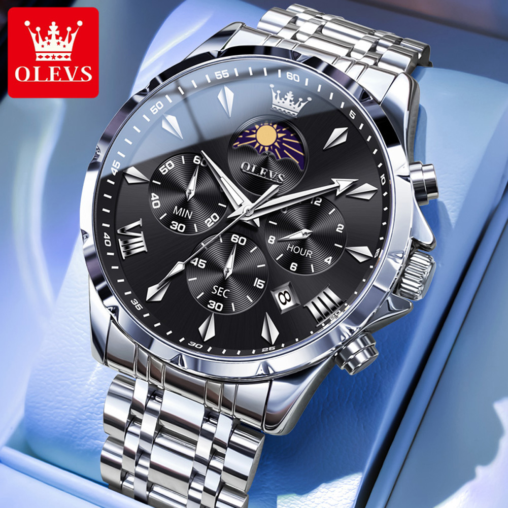 OLEVS 3653 Marka Ay Evresi Tak - Luxury Watch Investment incelemesi ve fiyatı