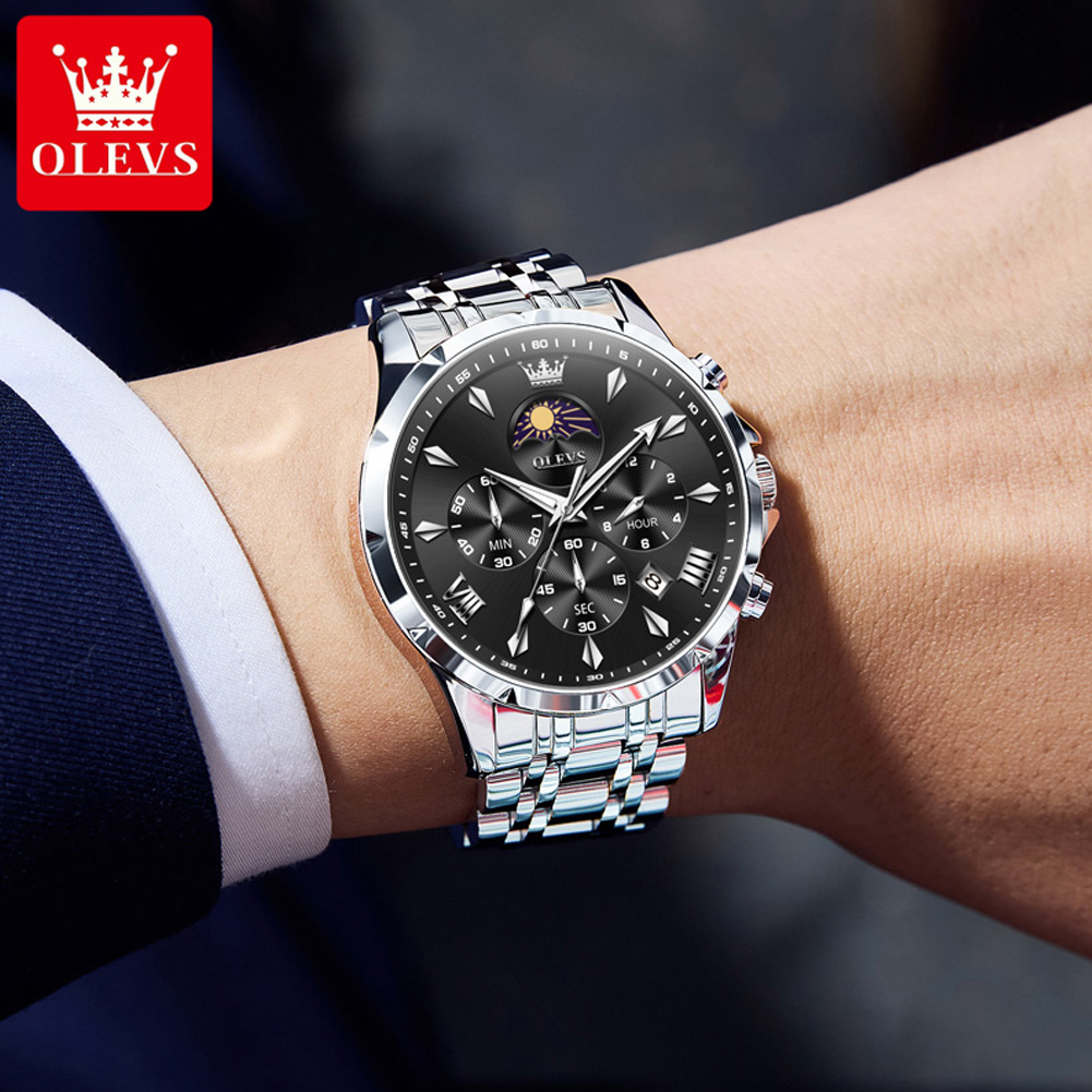 OLEVS 3653 Marka Ay Evresi Tak - Luxury Watch Investment incelemesi ve fiyatı
