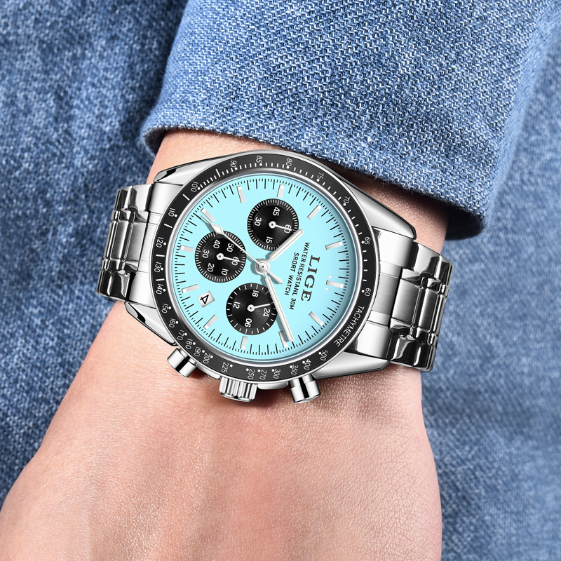 LIGE Üst Marka Lüks Yeni Erkek - Luxury Watch Maker incelemesi ve fiyatı